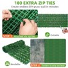 GOTGELIF 13Ft x 3.2Ft Wall Screen Faux Leaf Privacy Fence Decoration Eco-Friendly for Balcony & Garden - 3 of 4