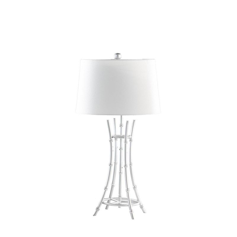 29.25&#34; Kiara Modern Bamboo Metal Table Lamp Satin Silver - Ore International, 1 of 5