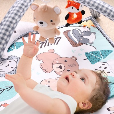 Woodland Animals 7-in-1 Baby Activity Play Gym and Mat
