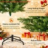 4.5FT/6FT/7.5FT/9 FTPre-Lit Artificial Christmas Tree w/ Multi-Color Lights Green PE & PVC Xmas Tree Hinged Branches & Foldable Metal Stand - 2 of 4
