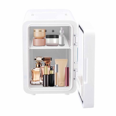 Frigidaire Gallery 9 Can Beauty Lighted Mirror Fridge Portable White