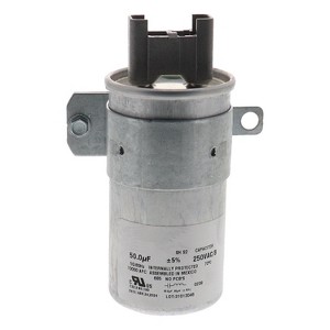 ERP® Replacement Washing Machine 50-Microfarad Motor Run Capacitor for Whirlpool® Part Number W10804664 in Silver - 1 of 4