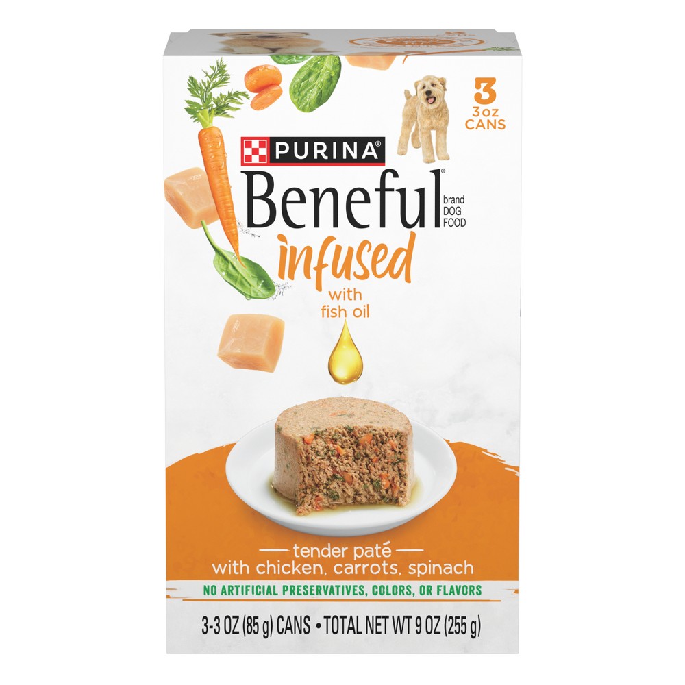 Photos - Dog Food Beneful Infused Pate with Chicken Wet  - 9oz