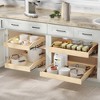 LOVMOR Pull Out Cabinet Organizer 10.5" W x 21" D, Soft Close Slide Out Drawer Storage for Kitchen, Pull-Out Organizer Storage for Base Cabinet - 2 of 4