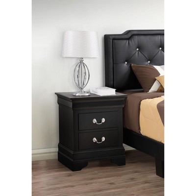 NicBex 21 Inch Nightstand with 2 Drawers,Bedside Tables with Metal Handles for Bedroom,Living Room