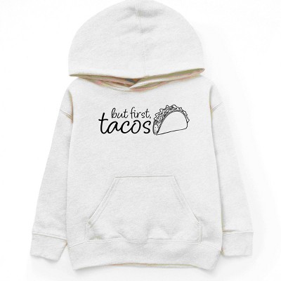 The Juniper Shop But First, Tacos Outline Youth Hoodie