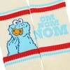 Sesame Street Om Nom Nom Striped Mens Athletic Crew Socks - 4 of 4
