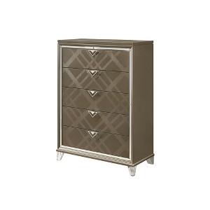 Skylar Dark Champagne Finish Chest - 1 of 4