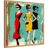 Amanti Art Fashion Trio 1 by Elan Studios Canvas Wall Art Print Framed - 2 of 4
