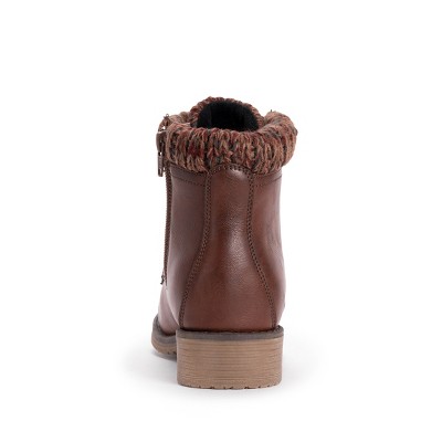 Lukees By Muk Luks Women's Hiker Alps Boots-cognac 6 : Target