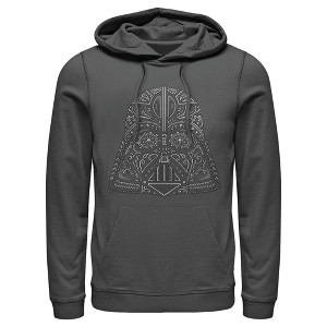 Men's Star Wars: A New Hope Ornate Vader Helmet Pull Over Hoodie - 1 of 4