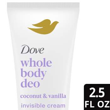 Dove Beauty Coconut & Vanilla Whole Body Deodorant Cream - 2.5 fl oz