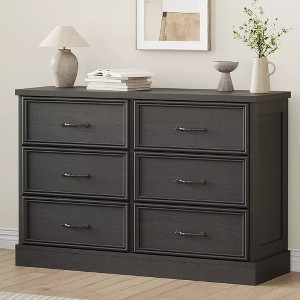 6 Drawer Dresser,47" Wide 6 Chest of Drawers Storage with Sturdy Foundation - 1 of 4