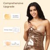 Falorda Adhesive Bra Strapless Sticky Invisible Push up Reusable Silicone Bra with Pasties Nipple Cover for Women Backless Dress - 4 of 4