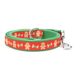 The Worthy Dog Gingerbread Bones Pet Leash - Red - L - 1 of 3