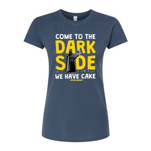 Women's - Star Wars - Come To The Dark Side Fitted Graphic T-Shirt - 1 of 2