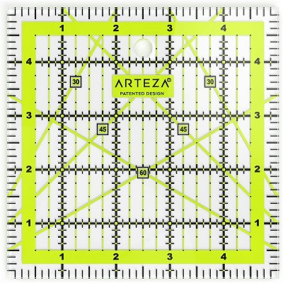 Arteza Acrylic Quilter's Ruler, 5"x5" (ARTZ-8125)