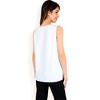 Anna-Kaci Women's Sleeveless Keyhole Top with Pleated Front Detail and Lightweight Textured Fabric - 4 of 4