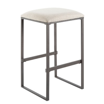 24" Square Base Saddle Stool Brown - Silverwood