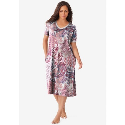 Dreams & Co. Plus Size Short T-Shirt Lounger