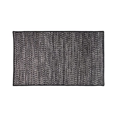 Colonial Mills Crestwood Tweed Doormats - Ash Black 35" x 54"