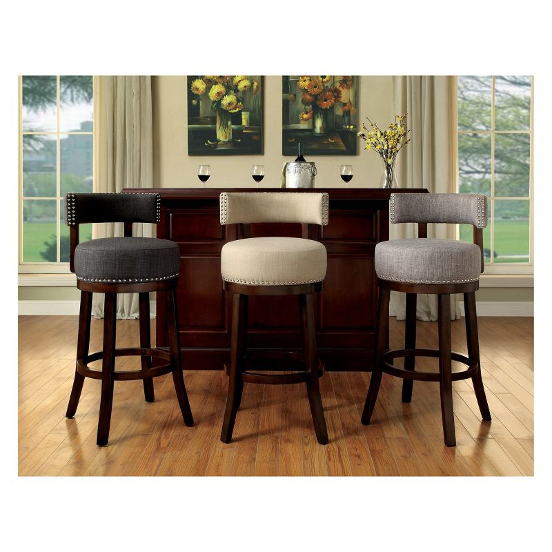 Set of 2 24" Jefferson Counter Height Barstools with Upholstered Seat - HOMES: Inside + Out, 4 of 5