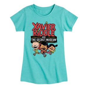 Girls' - Xavier Riddle and the Secret Museum - Logo Fitted Short Sleeve Graphic T-Shirt - 1 of 4