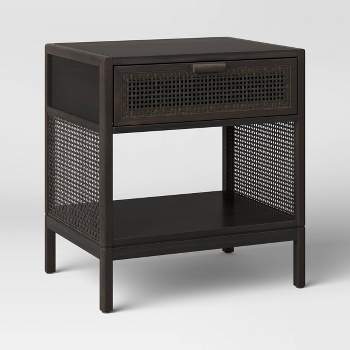 Minsmere Caned Accent Table with Drawer - Threshold™