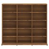 CLIHOME Media Storage Cabinet, 5-layer DVD/CD Shelf, Freestanding Decorative Bookshelf for 15 Compartments - 3 of 4