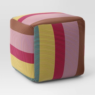 Dashed Lines Outdoor Patio Poufs Cools - Threshold™