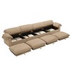 Extra-Large, Extended 4-Seater Modern Velvet Sofa, Oversized Cloud-Soft Couch with Comfortable Seating & Back Support, Storage Under Each Seat - 2 of 4