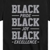 Boys' - Instant Message - Black Pride Joy Excellence Short Sleeve Graphic T-Shirt - 2 of 4