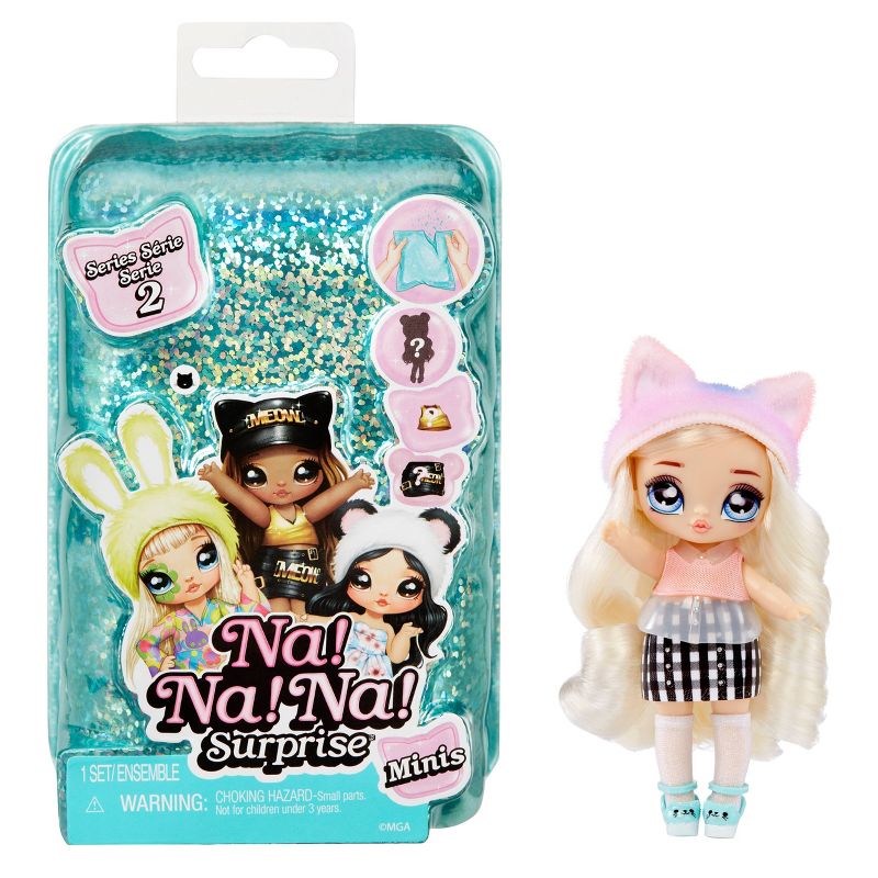 Na Na Na Surprise 4&#34; Fashion Doll Minis Series 2  Mystery Packaging with Confetti Surprise, 1 of 11
