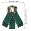 INSPIRE CHIC Women's Rhinestone Ribbon Brooch Pre-Tied Bow Tie 1 PCS - 2 of 4