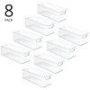 mDesign Plastic Video Game and DVD Storage Home Organizer - 8 Pack - Clear, USA Made - 2 of 4