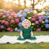 2Bunnies Lace Pom Pom Trim Baby Girl Dress - 4 of 4