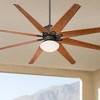 72" Casa Vieja Indoor Outdoor Ceiling Fan with Light LED Remote English Bronze Cherry Blades Opal Glass Damp Rated for Patio Porch - 2 of 4