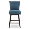 Spruce&Spring Upholstered 26-inch Counter Height Swivel Barstool - 3 of 4