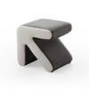 Vynxaria Modern Velvet Stool ¨C Multifunctional Arrow Design Ottoman for Kids & Home - 3 of 3