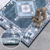 Area Rug Living Room Rug Moroccan Rug Soft Rugs Non-Slip Rubber Backing Boho Vintage Carpet for Bedroom Dining Nursery Home Office, 8' x 10' Blue - 4 of 4