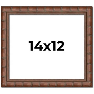 PosterPalooza | 14x12 Modern Bamboo Picture Frame, UV Acrylic, 5 Finishes - 1 of 4