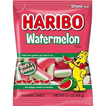 Haribo Watermelon Soft & Sweet Gummy Candy - 3.1oz