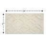 Knightsbridge Arch Bath Rug Cotton Non Skid Back, Ivory - 2 of 4