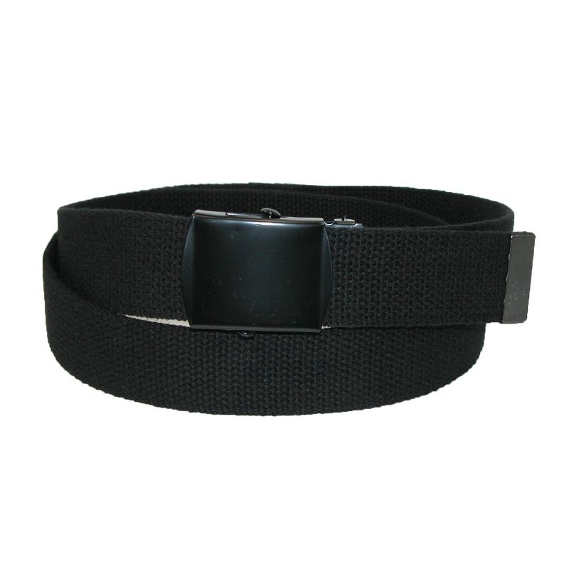 CTM Fabric Adjustable Belt with Black Buckle, 1 of 2