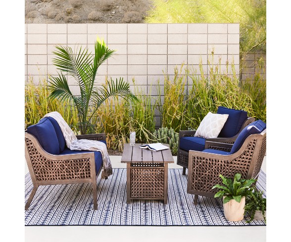 Fabron Wicker Patio Loveseat - Linen - Threshold&#153;