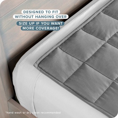Light Grey Cotton Kids Weighted Blanket 40"x60" 7 lbs