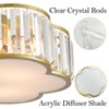 Claxy 4-Light Crystal Flush Mount Ceiling Light Modern Gold Ceiling Light - 2 of 4