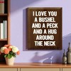Slickblue I Love You a Bushel and a Peck Wood Sign – Rustic Wall Decor for Nursery or Home – 9"x12", Color Options - 2 of 3