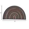 Colonial Mills Wayland Slice Area Rug - Black 18"x30" - 2 of 2