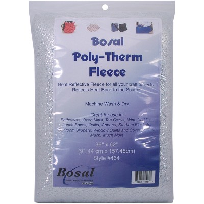 Bosal Poly-Therm Heat Reflective Fleece-Silver 62"X36"